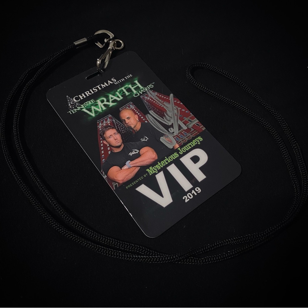Autographed 2019 Statler City Ghost Hunt VIP Lanyard.